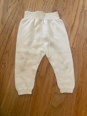 La coqueta  Cream Knit Pants l8 months 100% wool